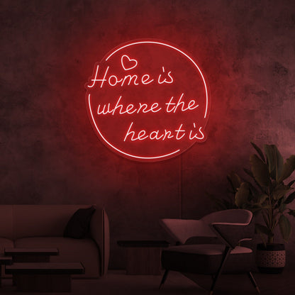 Home Is Where The Heart Is Led Neon Signs - Shineneon