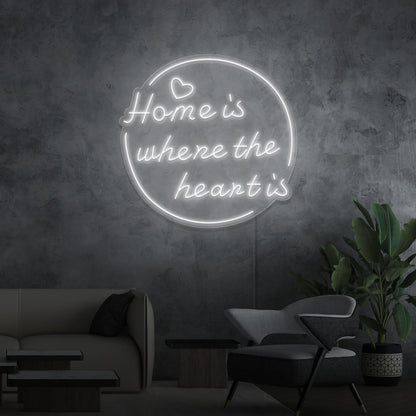 Home Is Where The Heart Is Led Neon Signs - Shineneon