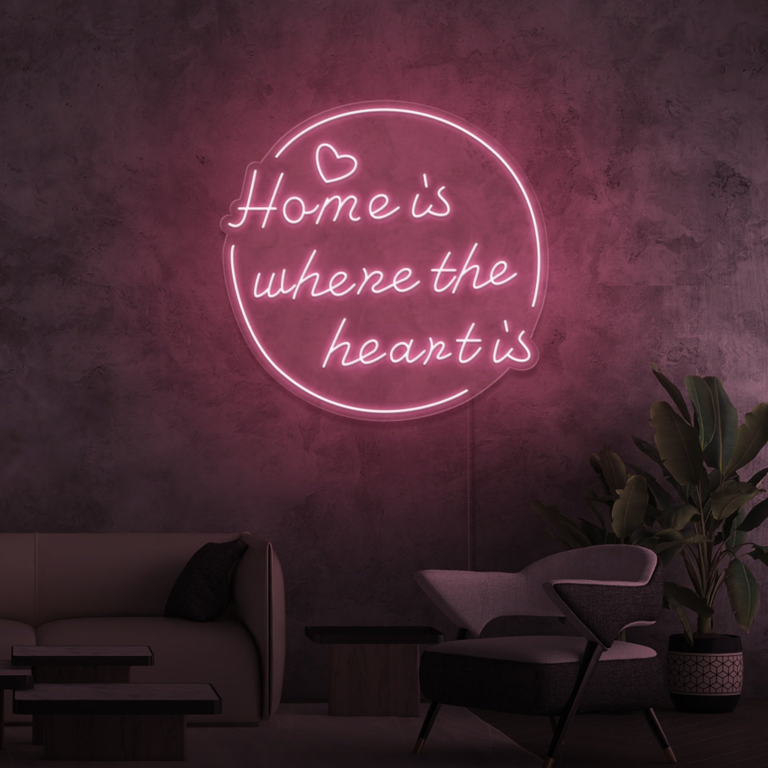 Home Is Where The Heart Is Led Neon Signs - Shineneon