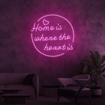 Home Is Where The Heart Is Led Neon Signs - Shineneon