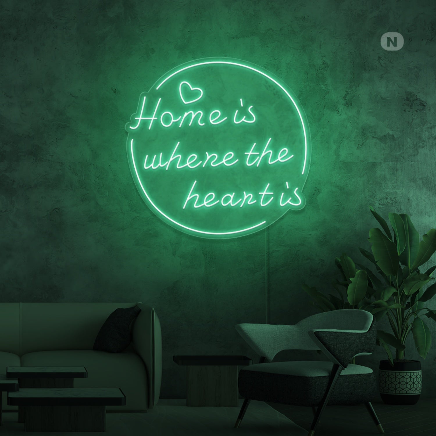Home Is Where The Heart Is Led Neon Signs - Shineneon