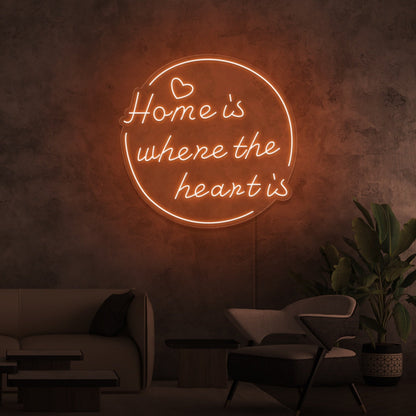 Home Is Where The Heart Is Led Neon Signs - Shineneon