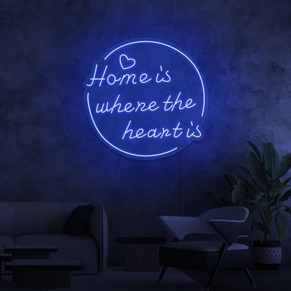 Home Is Where The Heart Is Led Neon Signs - Shineneon