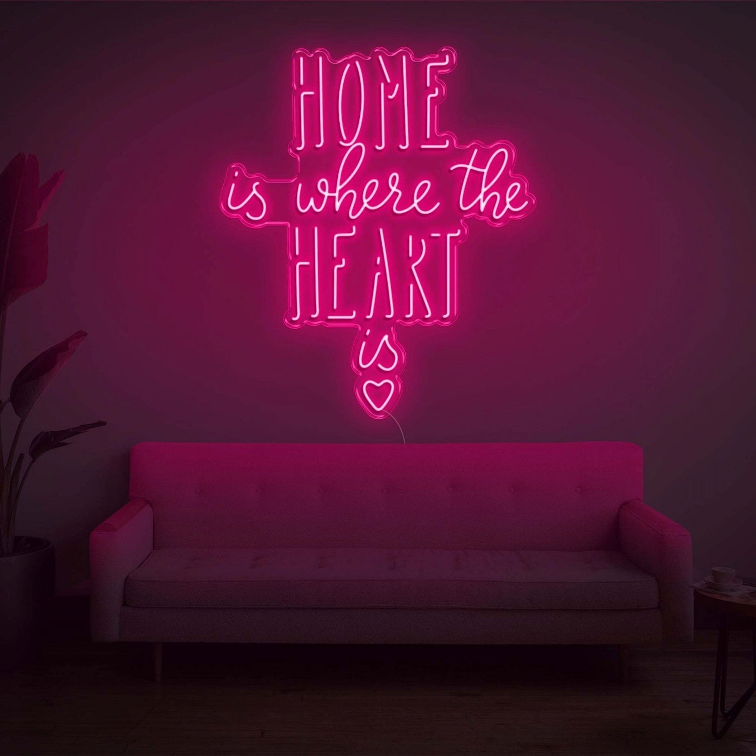 Home Is Where The Heart Is V2 Led Neon Sign - Shineneon