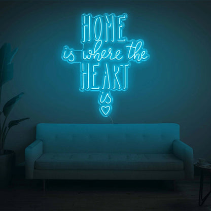 Home Is Where The Heart Is V2 Led Neon Sign - Shineneon