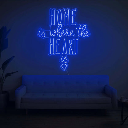 Home Is Where The Heart Is V2 Led Neon Sign - Shineneon