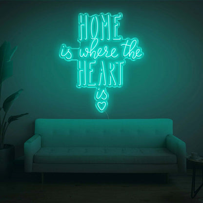 Home Is Where The Heart Is V2 Led Neon Sign - Shineneon