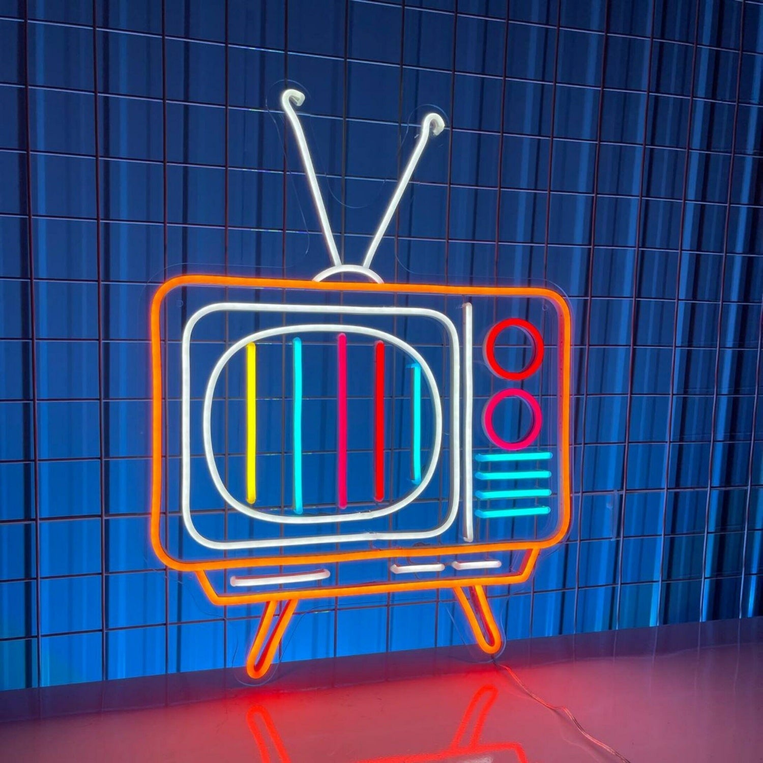 Home Office And Social Events With Colorful Television Led Neon Sign | Shineneon