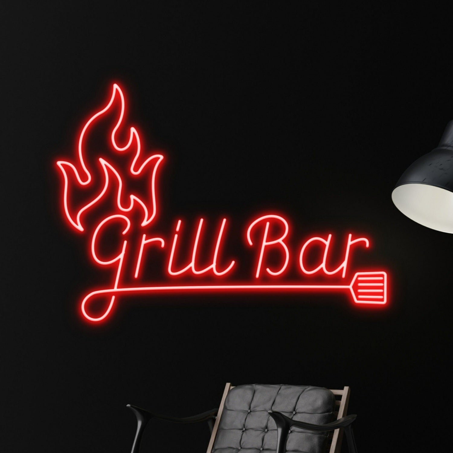 Home Office Or Restaurant Grill Bbq Led Sign Custom Grill Bar Neon Light | Shineneon
