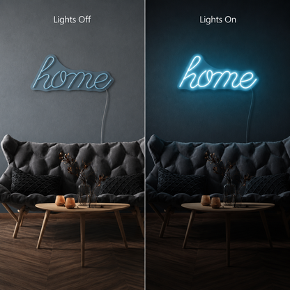 Home Room Decor LED Neon Sign - 06 Day Night Comparison
