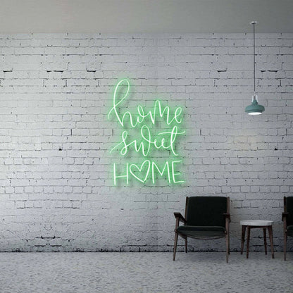 Home Sweet Home Heart Led Neon Sign - Shineneon