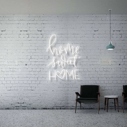 Home Sweet Home Heart Led Neon Sign - Shineneon