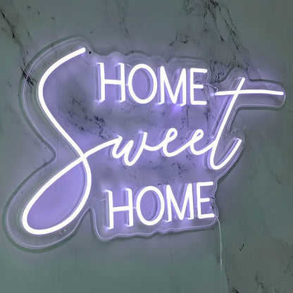 Home Sweet Home Led Neon Sign Abode With Comfort And Charm - Shineneon