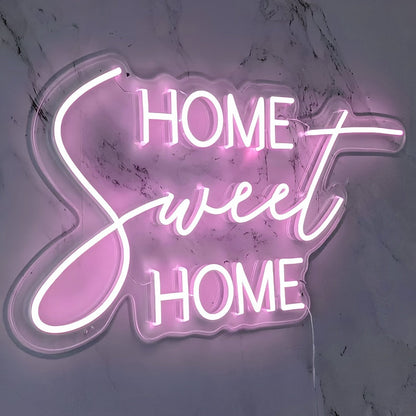 Home Sweet Home Led Neon Sign Abode With Comfort And Charm - Shineneon