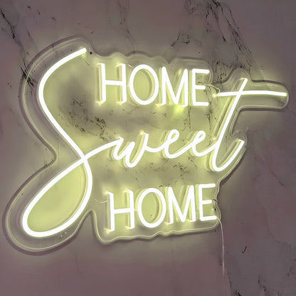 Home Sweet Home Led Neon Sign Abode With Comfort And Charm - Shineneon