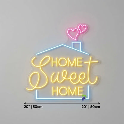 Home Sweet Home LED Neon Sign Bedroom Decor - Shineneon
