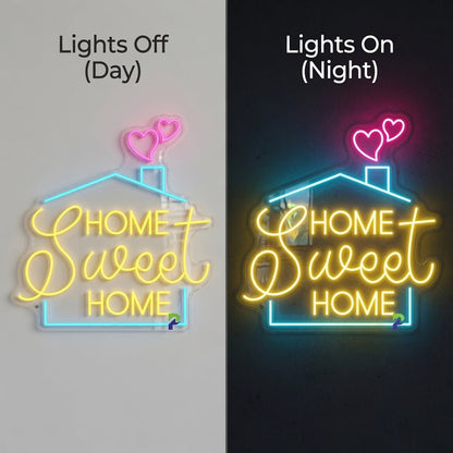 Home Sweet Home LED Neon Sign Bedroom Decor - Shineneon