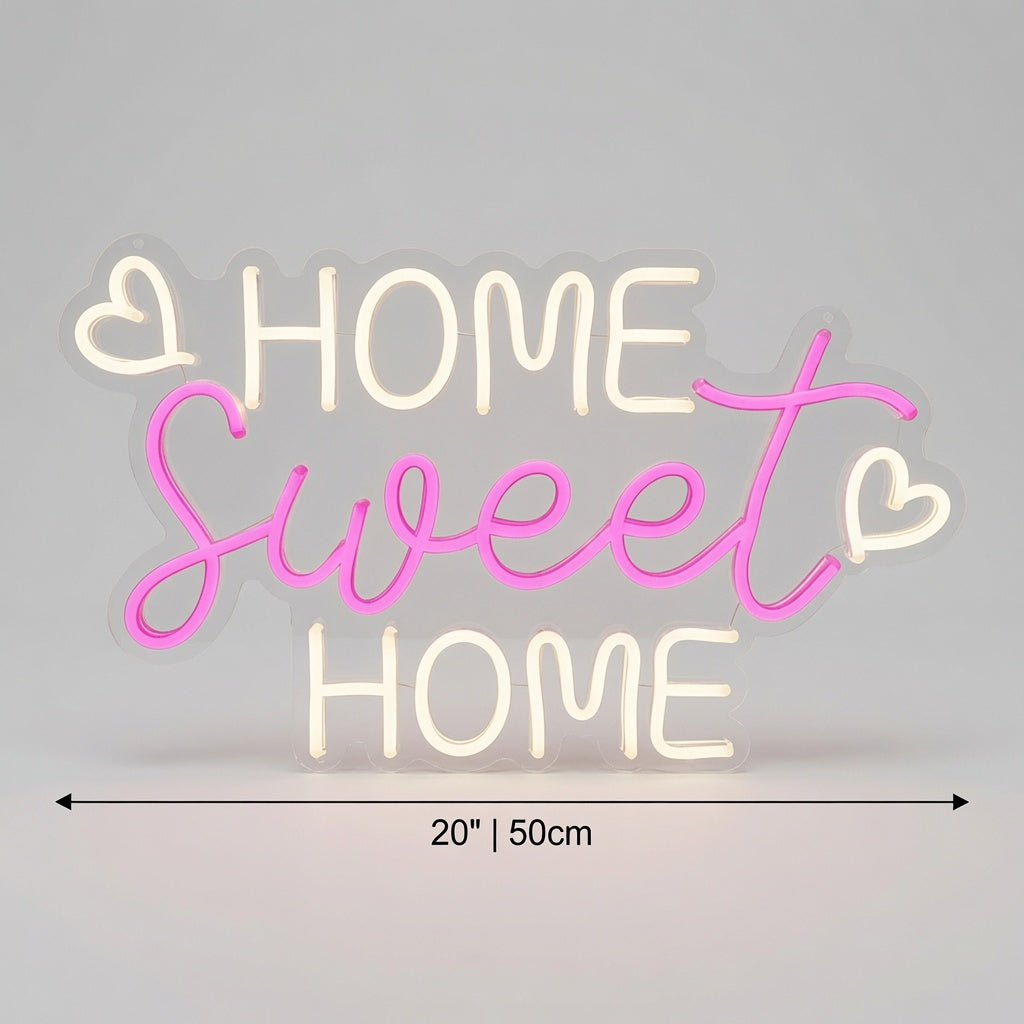 Home Sweet Home LED Neon Sign Home Decor - 04 Size Image