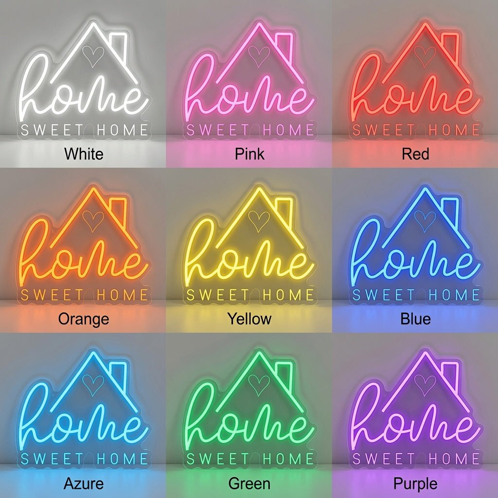 Home Sweet Home LED Neon Sign Wall Art Wall Neon Sign - Shineneon