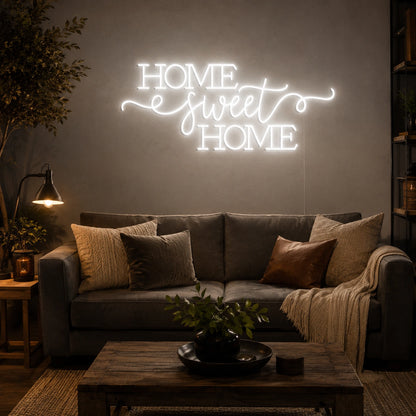 Home Sweet Home Man Cave LED Neon Sign real lifestyle scene