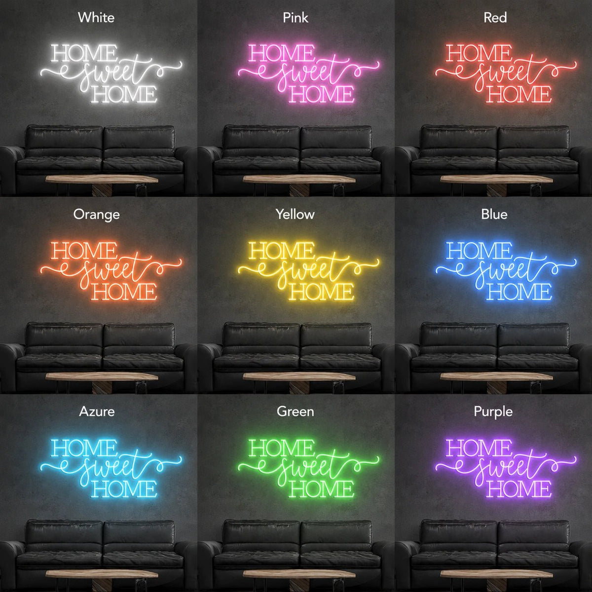 Home Sweet Home Man Cave LED Neon Sign - Shineneon