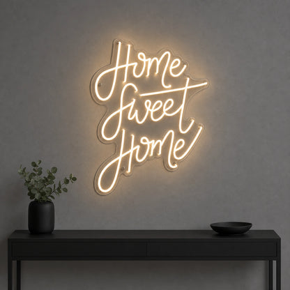 Home Sweet Home Man Cave LED Neon Sign Home Bar Wall Decoration size image