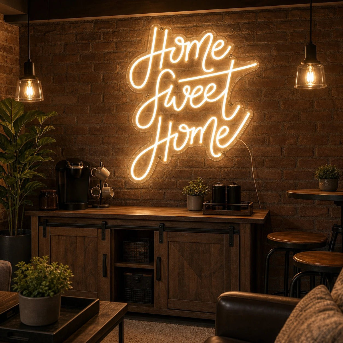 Home Sweet Home Man Cave LED Neon Sign Man Cave Neon Sign - Shineneon