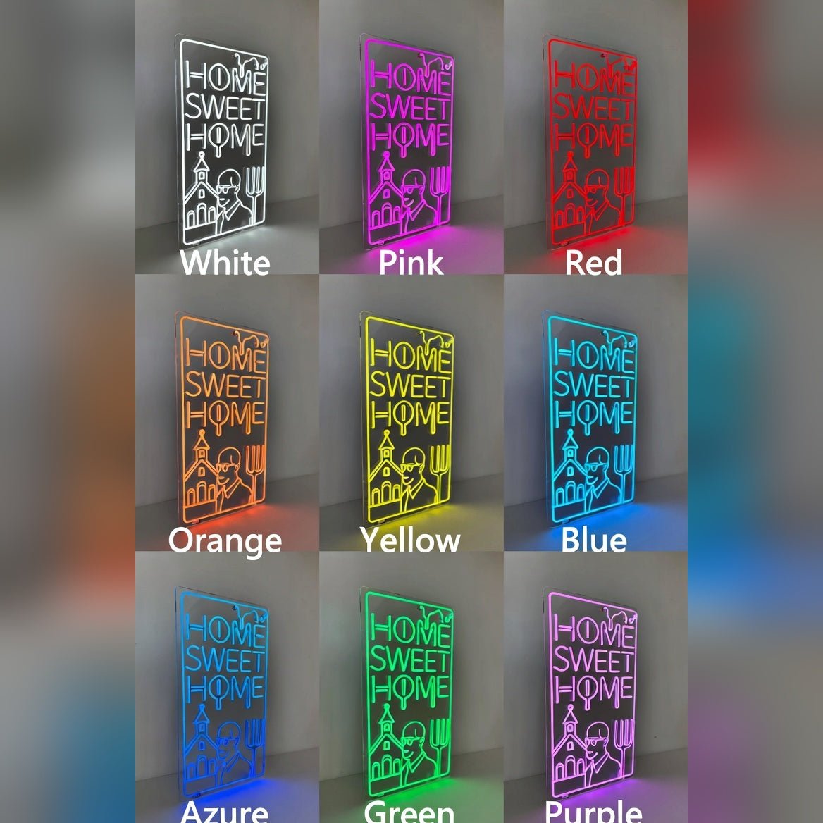Home Sweet Home Minimal LED Neon Sign Wall Neon Sign - Shineneon
