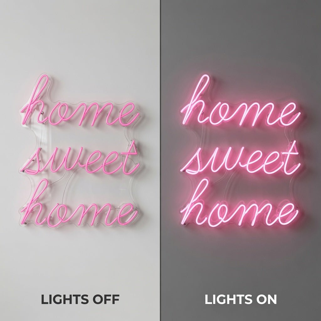 Home Sweet Home Minimal Wall Decor LED Neon Sign Wall Neon Sign - Shineneon