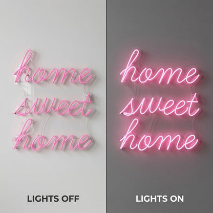 Home Sweet Home Minimal Wall Decor LED Neon Sign Wall Neon Sign - Shineneon