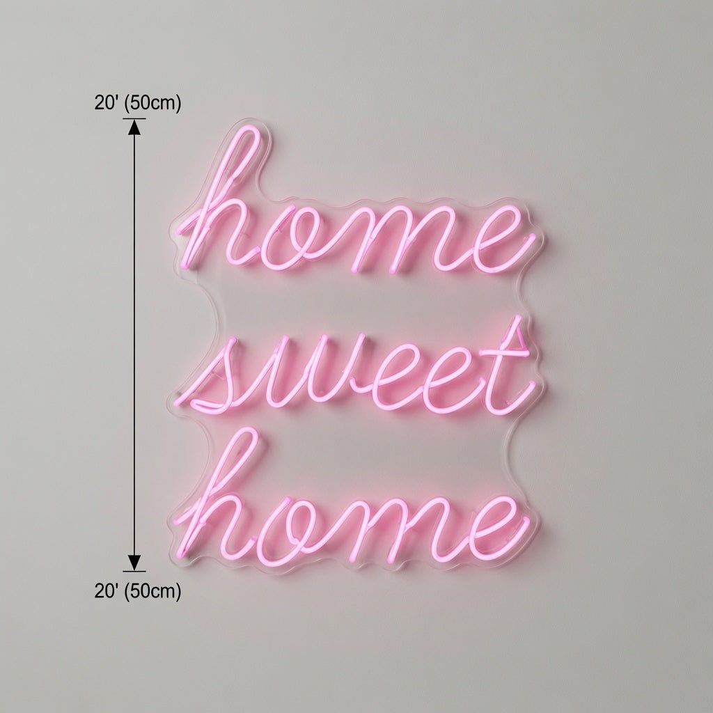 Home Sweet Home Minimal Wall Decor LED Neon Sign Wall Neon Sign - Shineneon