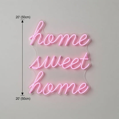 Home Sweet Home Minimal Wall Decor LED Neon Sign Wall Neon Sign - Shineneon