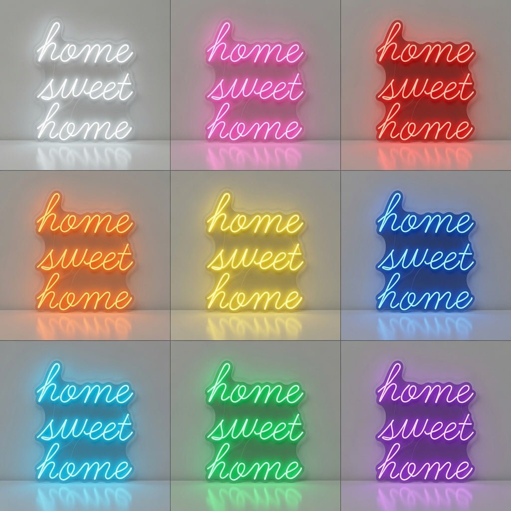 Home Sweet Home Minimal Wall Decor LED Neon Sign Wall Neon Sign - Shineneon