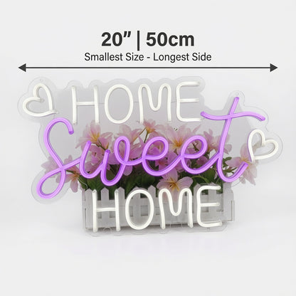 Home Sweet Home Modern LED Neon Sign - 04 Size Image