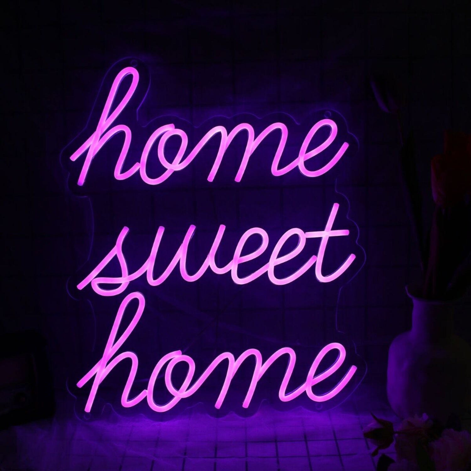 Home Sweet Home Pink Led Neon Sign | Shineneon
