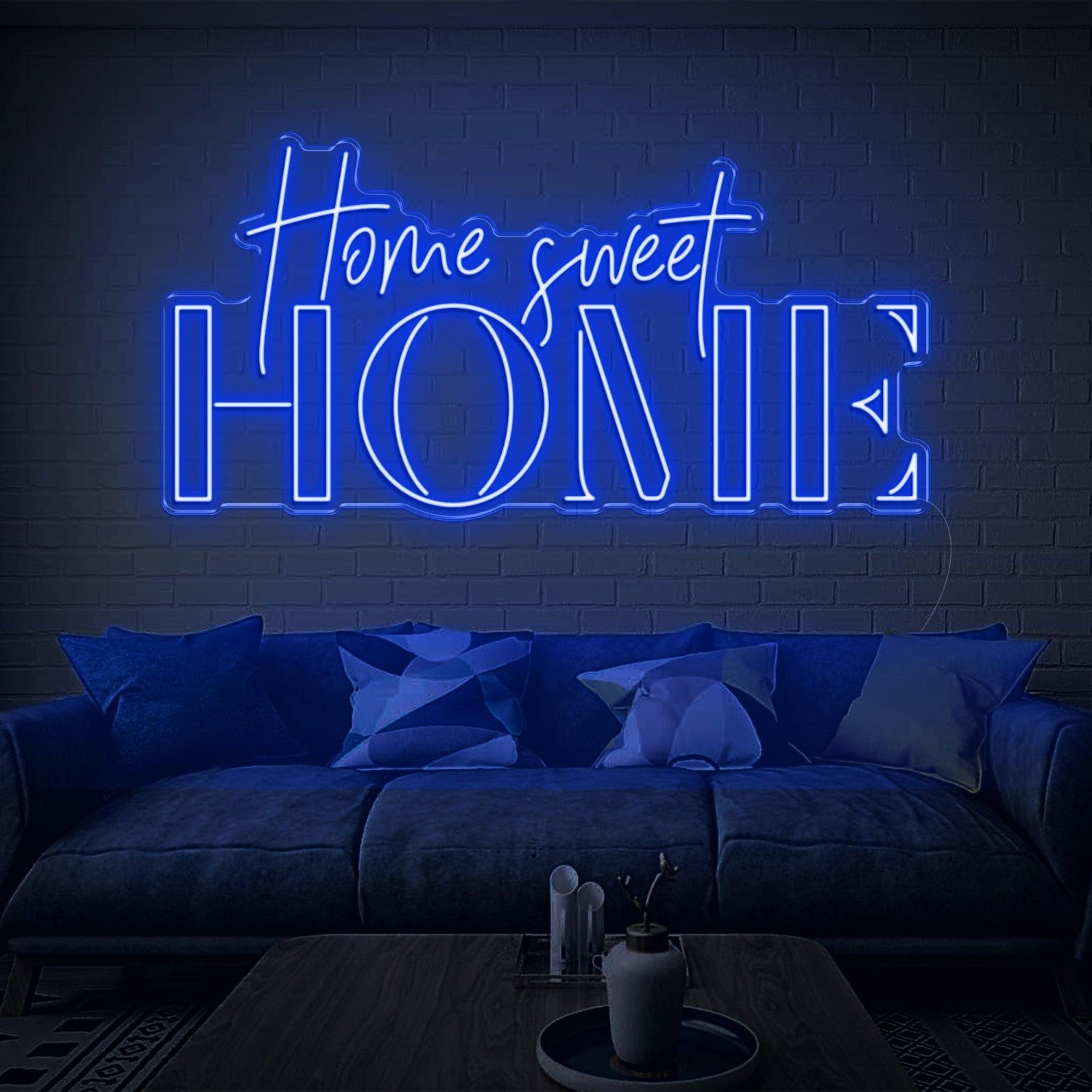 Home Sweet Home Red Script-Bold Led Neon Sign For Cozy Indoor Wall Decor | Shineneon