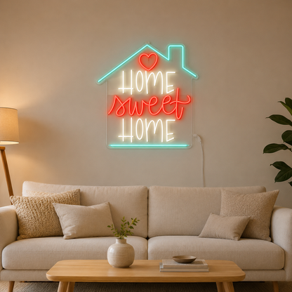 Home Sweet Home Script Bedroom LED Neon Sign main product image