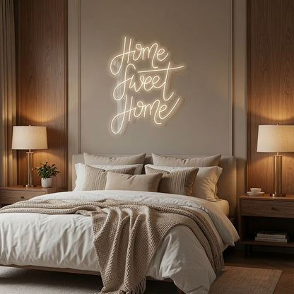 Home Sweet Home Script LED Neon Sign - Shineneon
