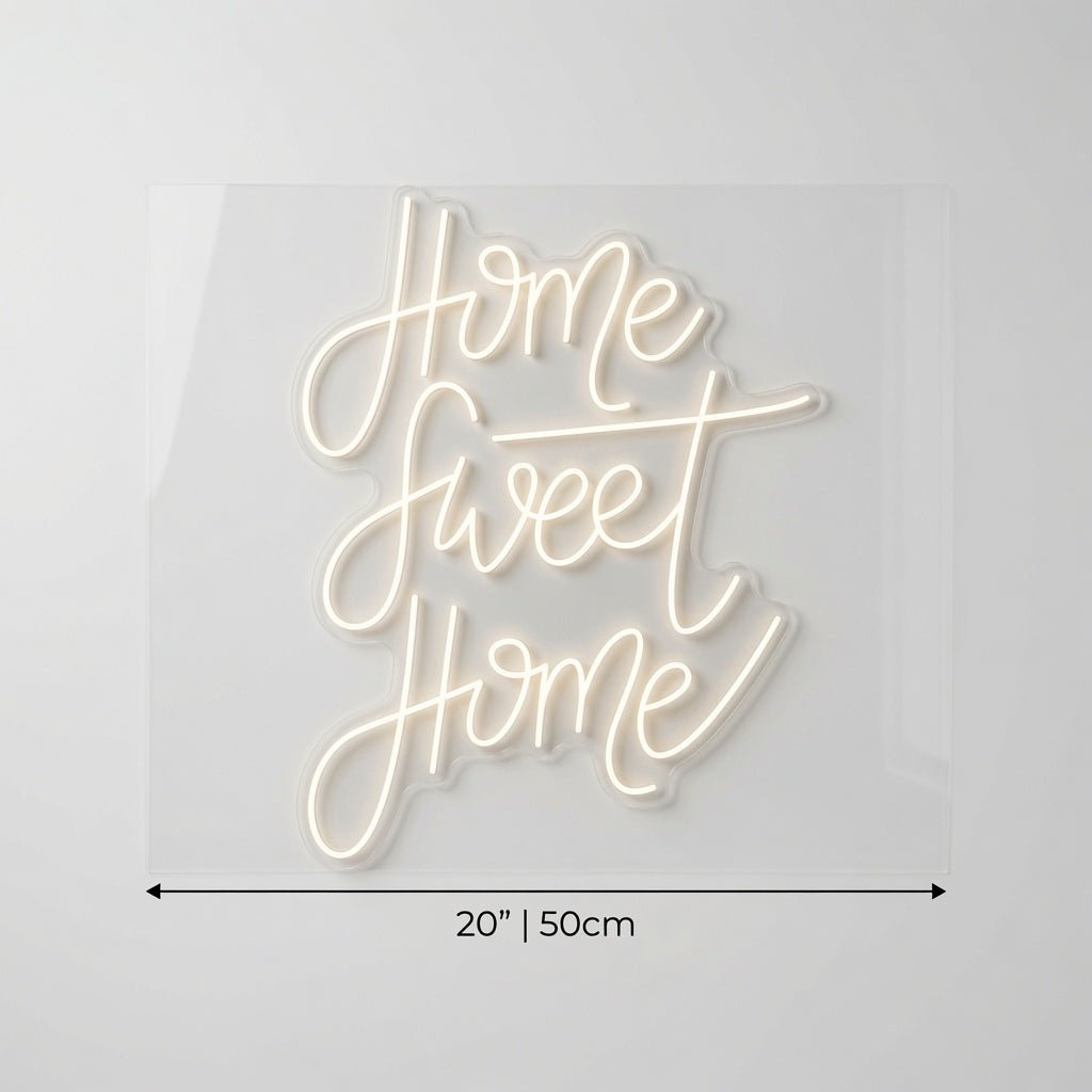 Home Sweet Home Script LED Neon Sign - Shineneon