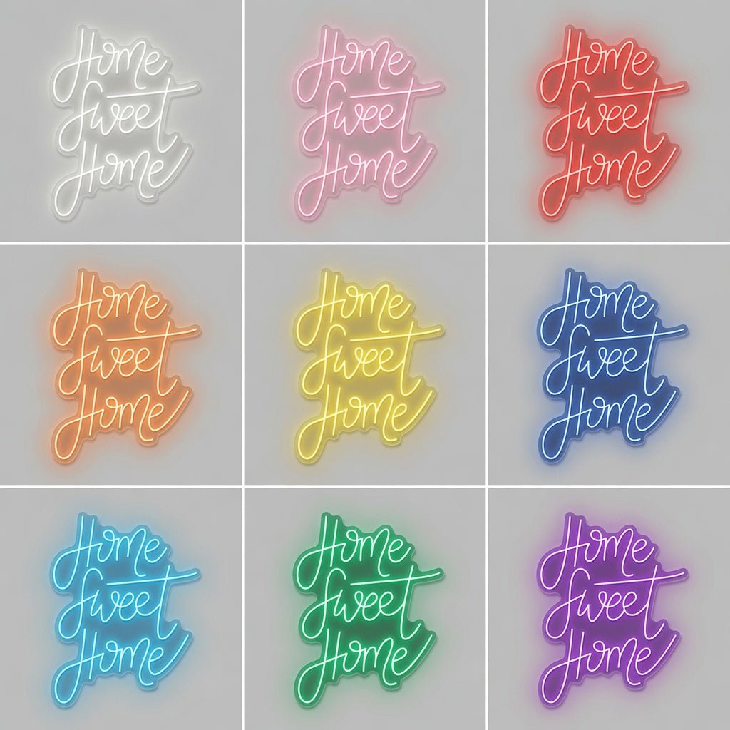 Home Sweet Home Script LED Neon Sign - Shineneon