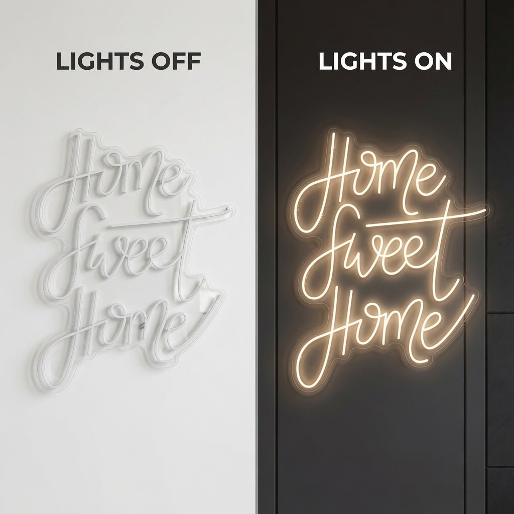 Home Sweet Home Script LED Neon Sign - Shineneon