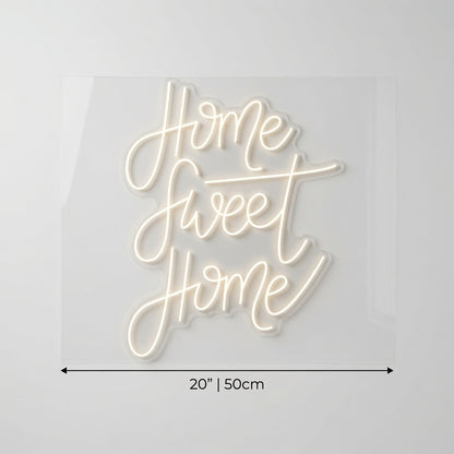 Home Sweet Home Script LED Neon Sign Wall Neon Sign - 04 Size Image