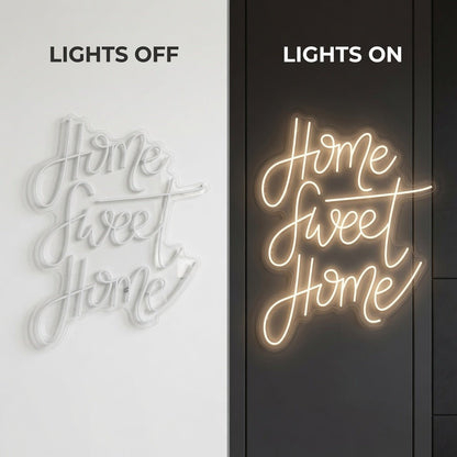 Home Sweet Home Script LED Neon Sign Wall Neon Sign - Shineneon