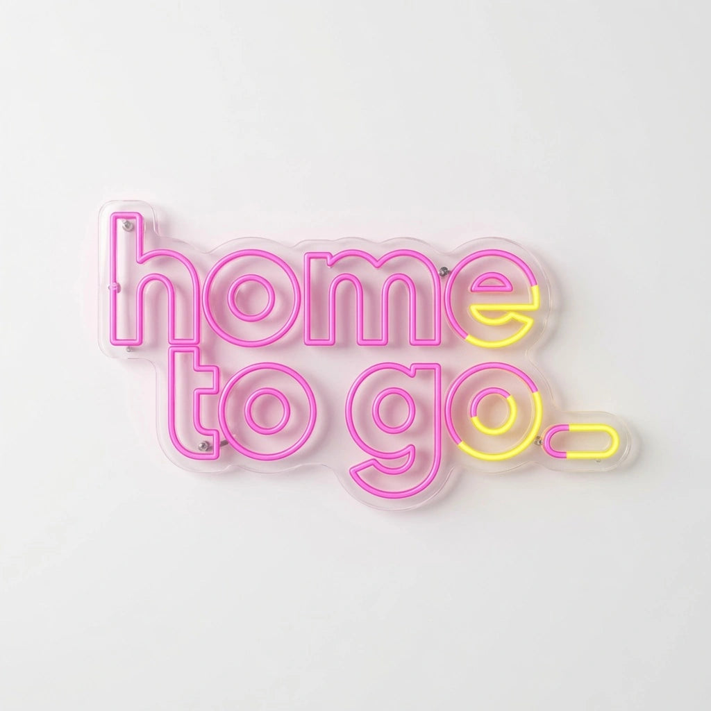 Home To Go Hanging Business LED Neon Sign - 01 Original Product Image