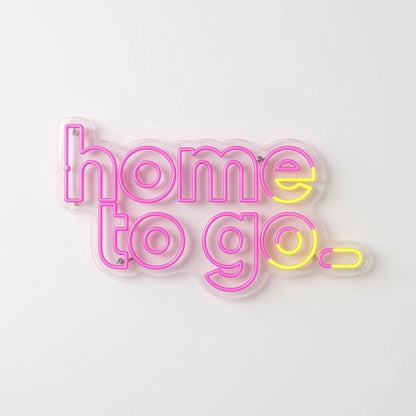 Home To Go Hanging Business LED Neon Sign - 01 Original Product Image