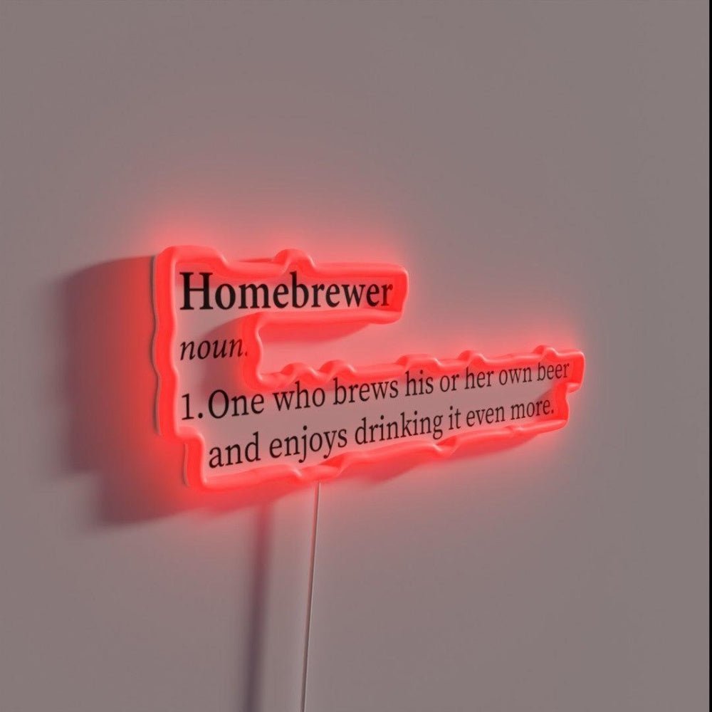 Homebrewer Definition Rgb Led Neon Sign - Shineneon