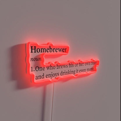 Homebrewer Definition Rgb Led Neon Sign - Shineneon