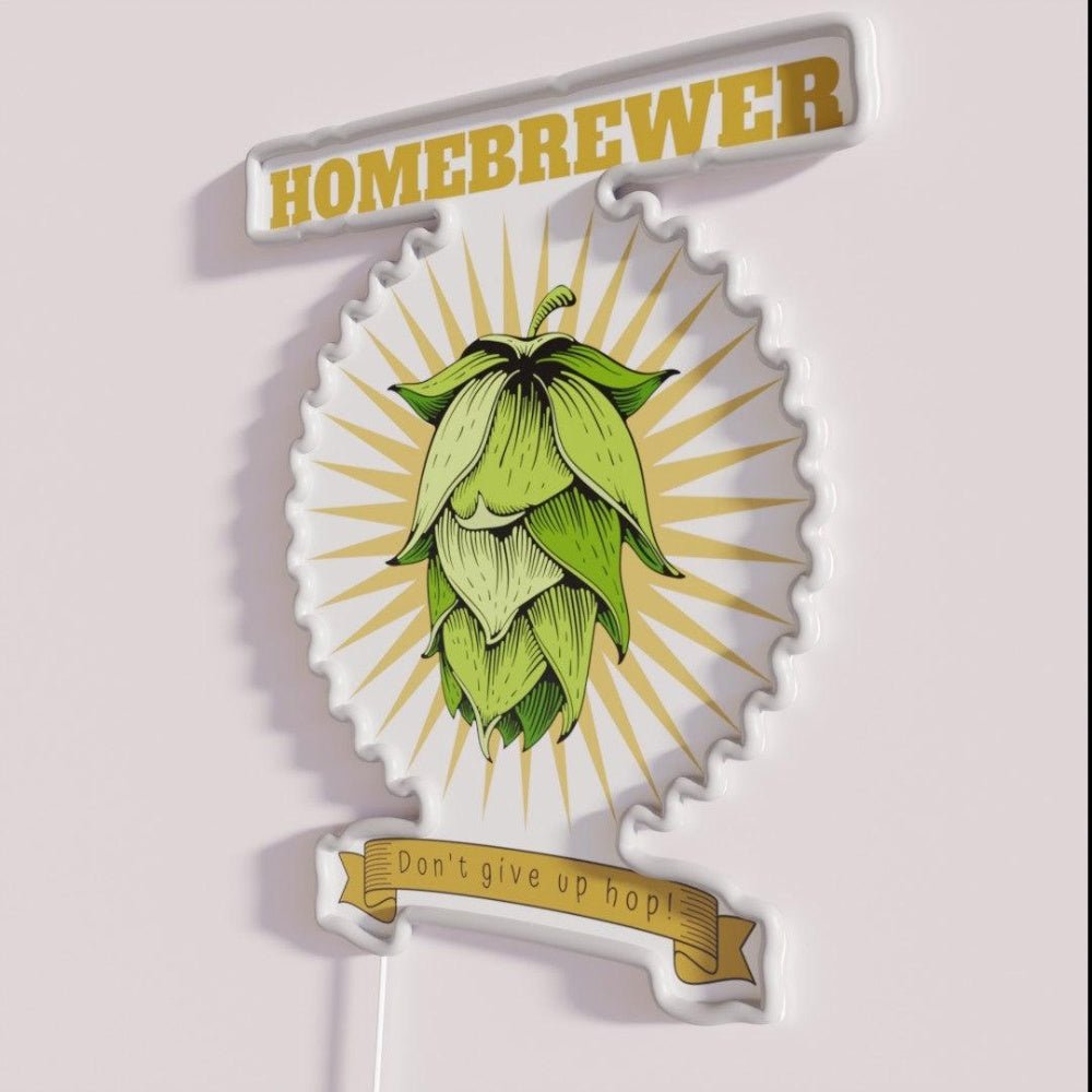 Homebrewer Dont Give Up Hop Rgb Led Neon Sign - Shineneon
