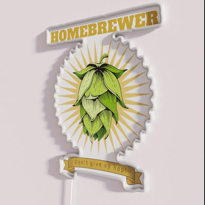 Homebrewer Dont Give Up Hop Rgb Led Neon Sign - Shineneon