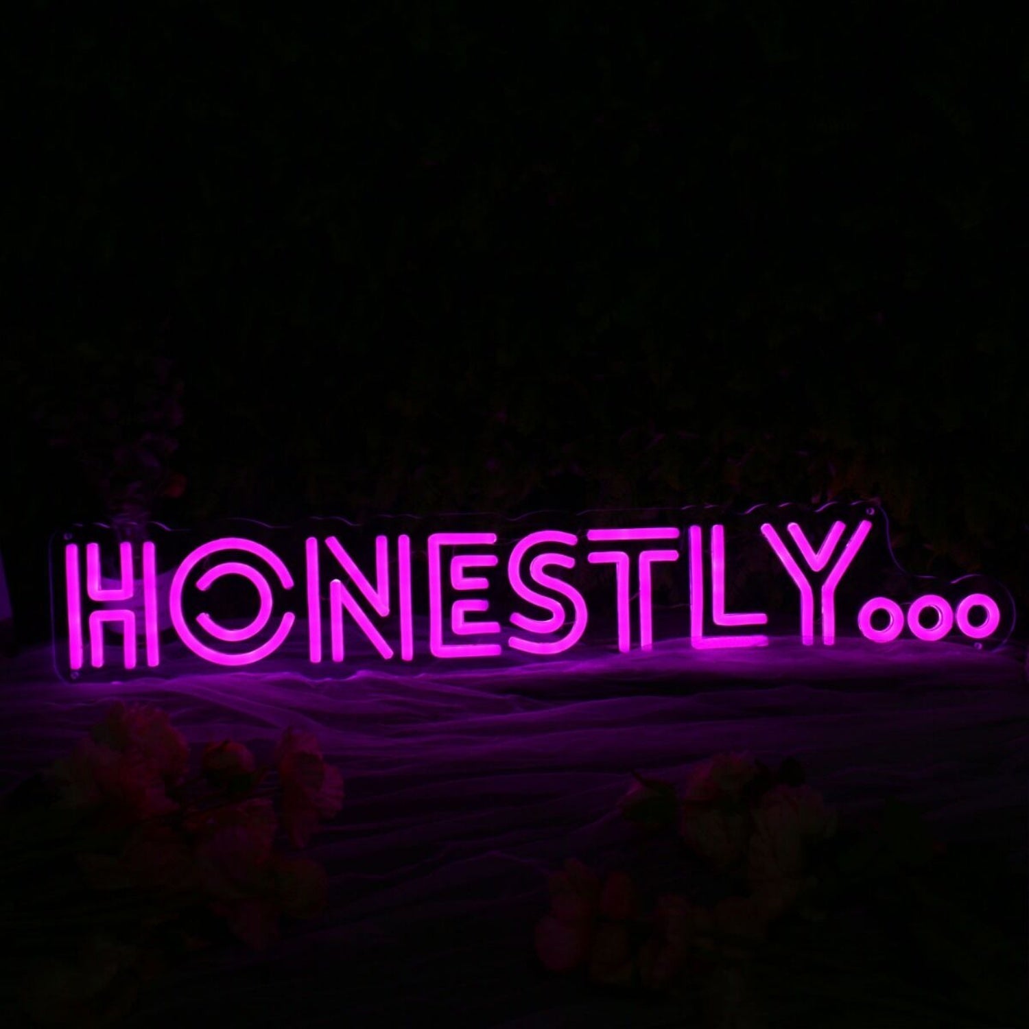 Honestly Dark Purple Led Neon Sign - Shineneon
